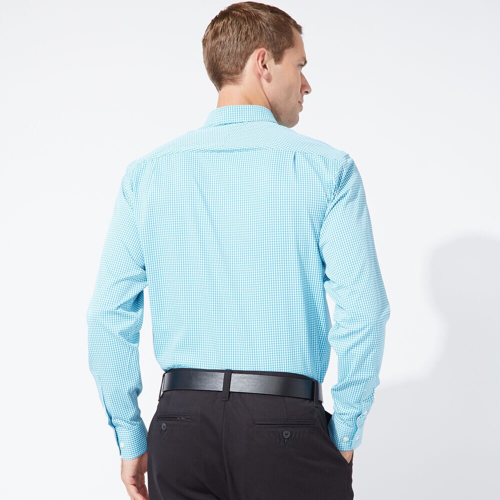 CLASSIC FIT PERFORMANCE TECH SHIRT,Anchor Blue Heather,large