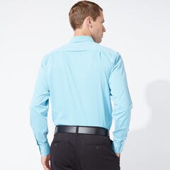CLASSIC FIT PERFORMANCE TECH SHIRT,Anchor Blue Heather,large