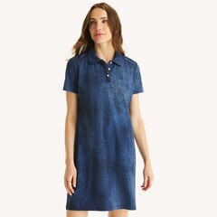Deck Polo Dress,Admiral Blue,large