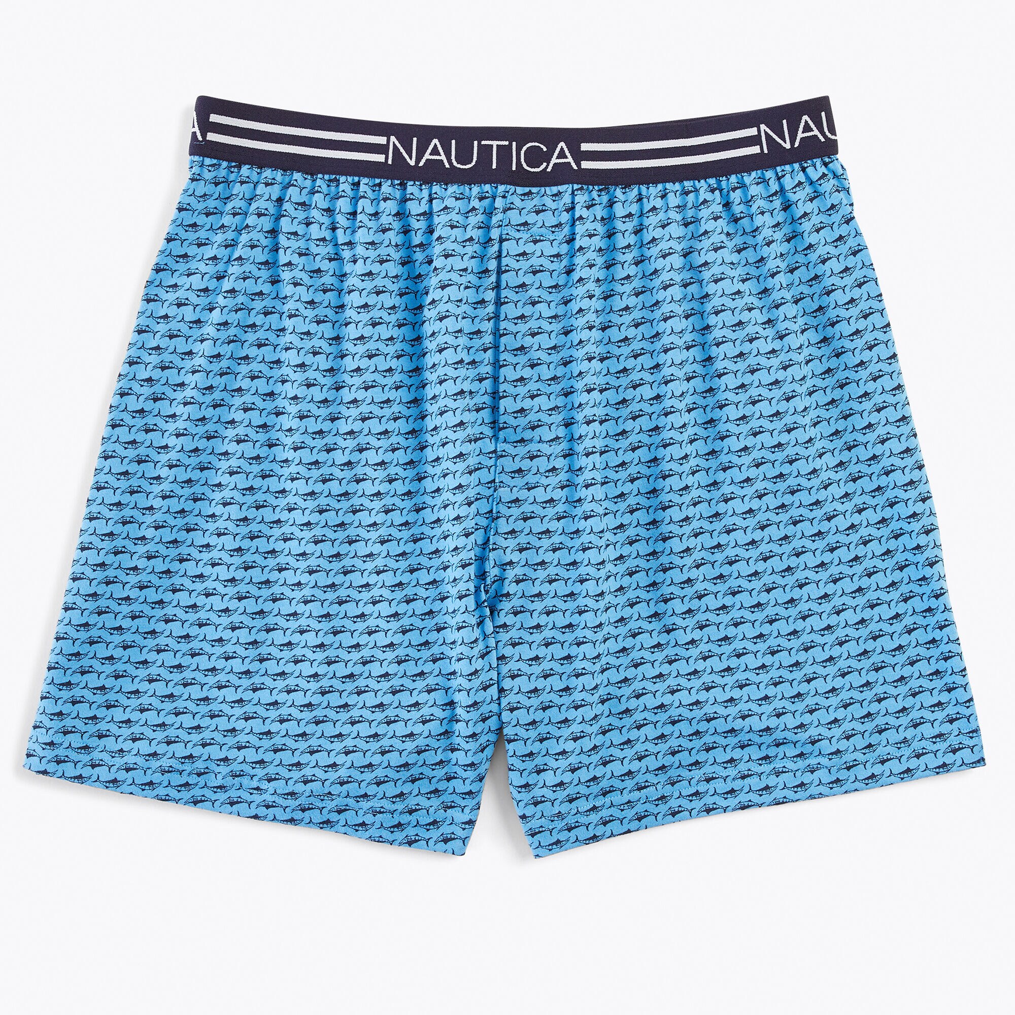 Marlin Print Knit Boxer,Haze,large