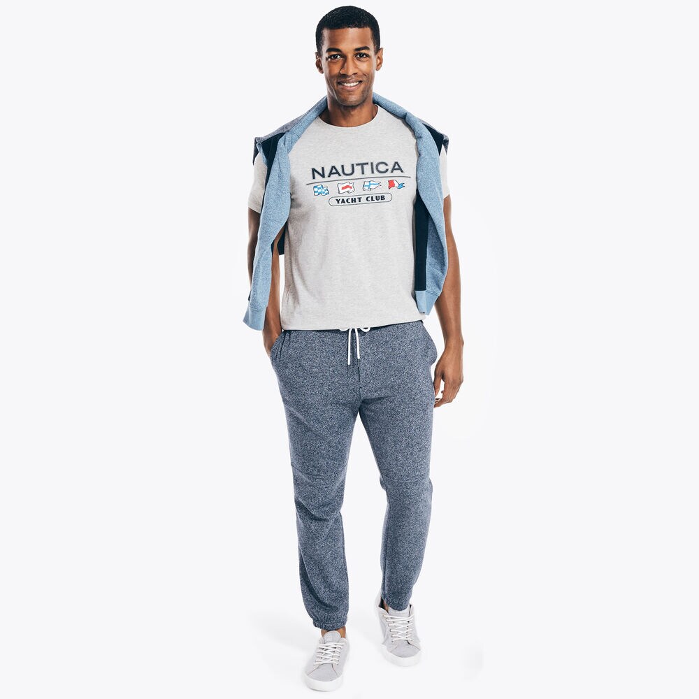 YACHT CLUB GRAPHIC T-SHIRT,Grey Heather,large