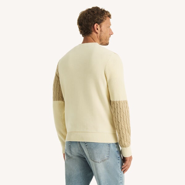Patchwork Crewneck Sweater