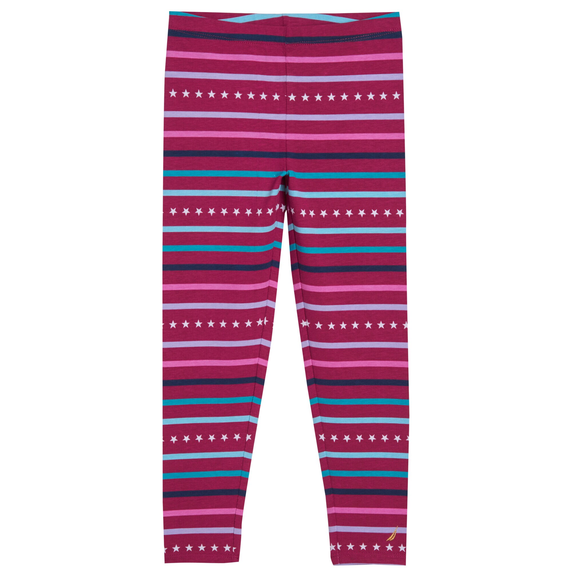 TODDLER GIRLS' STARS AND STRIPES LEGGING (2T-4T),Dusty Pink,large