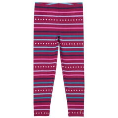 TODDLER GIRLS' STARS AND STRIPES LEGGING (2T-4T),Dusty Pink,large