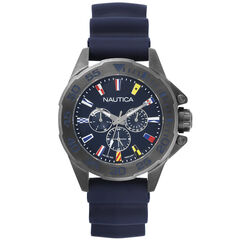 Miami Sailing Flags Watch - Navy,Multi,large
