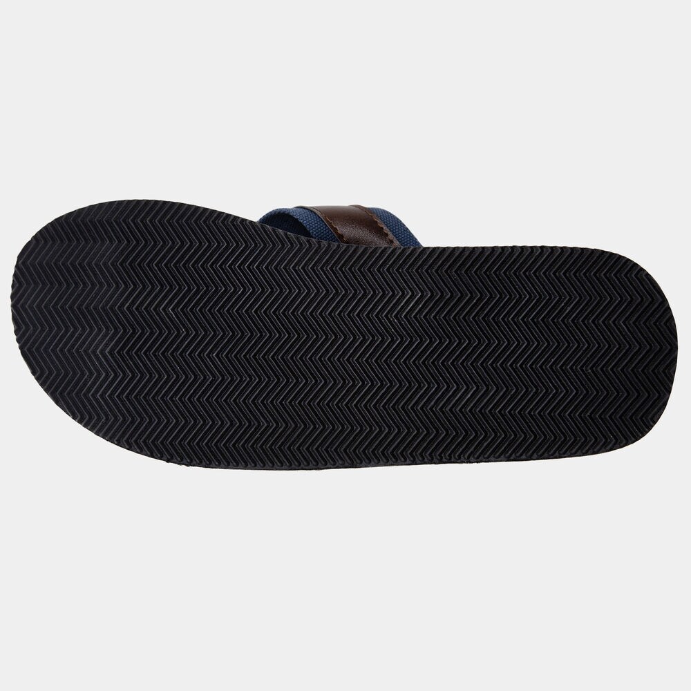Logo Embossed Flip-Flop,Brown Stone,large