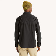 Solid Oxford Shirt,True Black,large