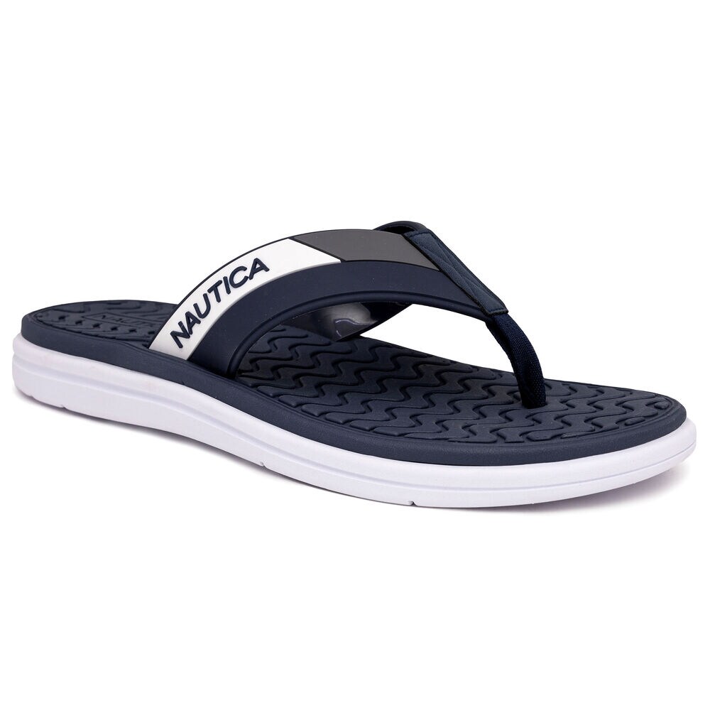Logo Flip-Flop Sandal,Pure Deep Sea Wash,large