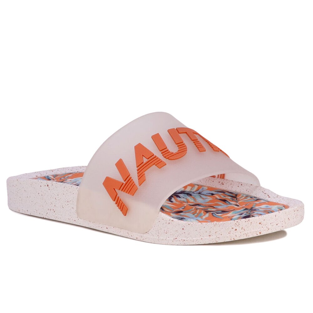 Logo Slide Sandal,Antique White Wash,large