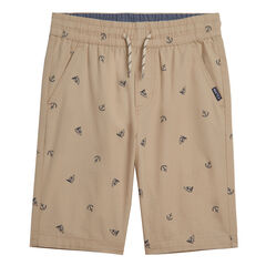 BOYS' ANCHOR PRINT PULL ON SHORT (8-20),Oyster Bay Heather,large