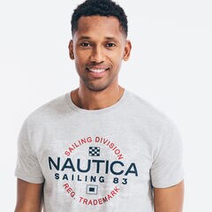 SAILING DIVISION GRAPHIC T-SHIRT,Grey Heather,large