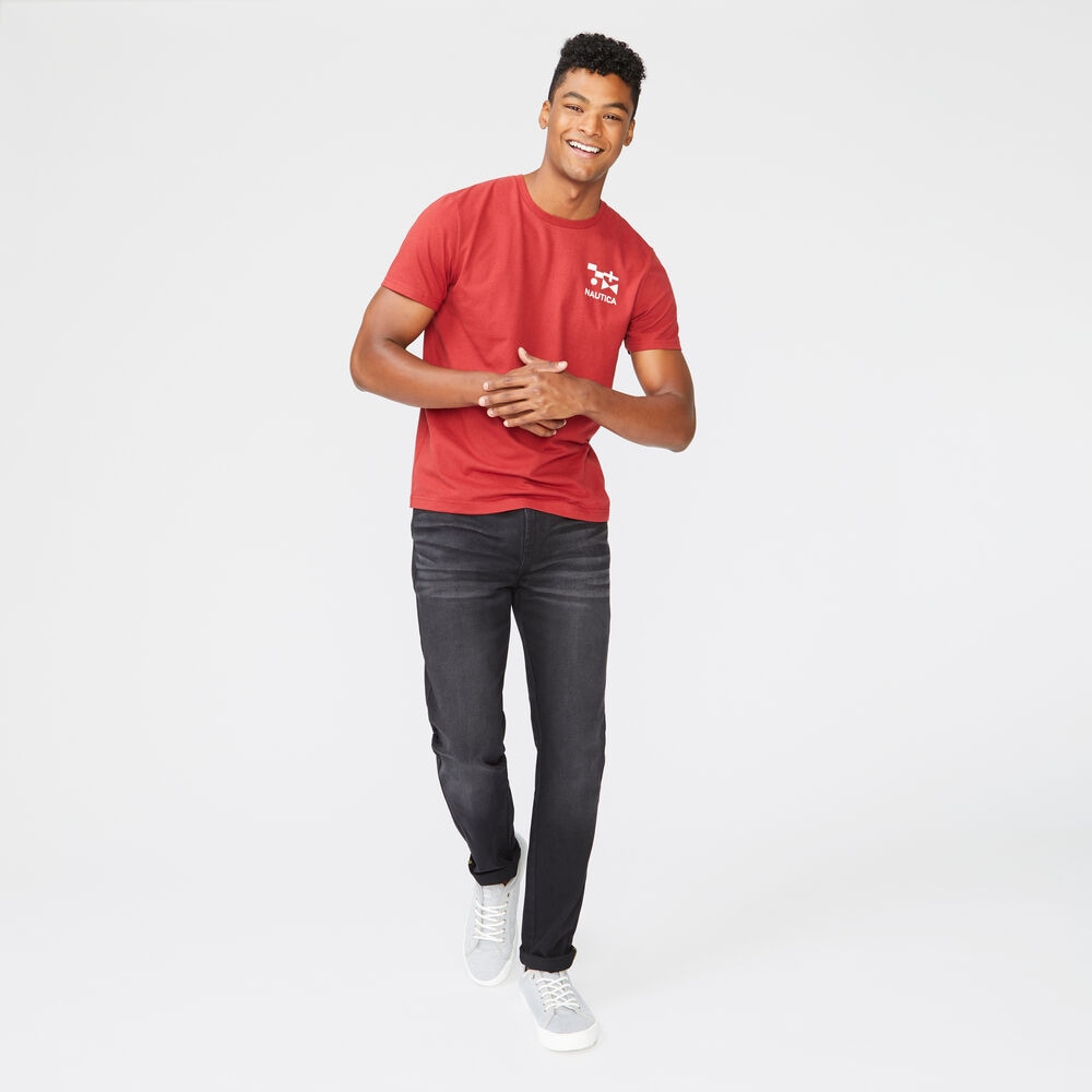 NAUTICA JEANS CO. SUSTAINABLY CRAFTED SLIM FIT DENIM,Black,large