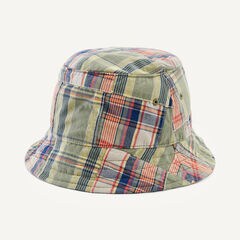 Patchwork Bucket Hat,Water Boy Green,large