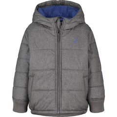 LITTLE BOYS' BUBBLE JACKET (4-7),Grey Heather,large
