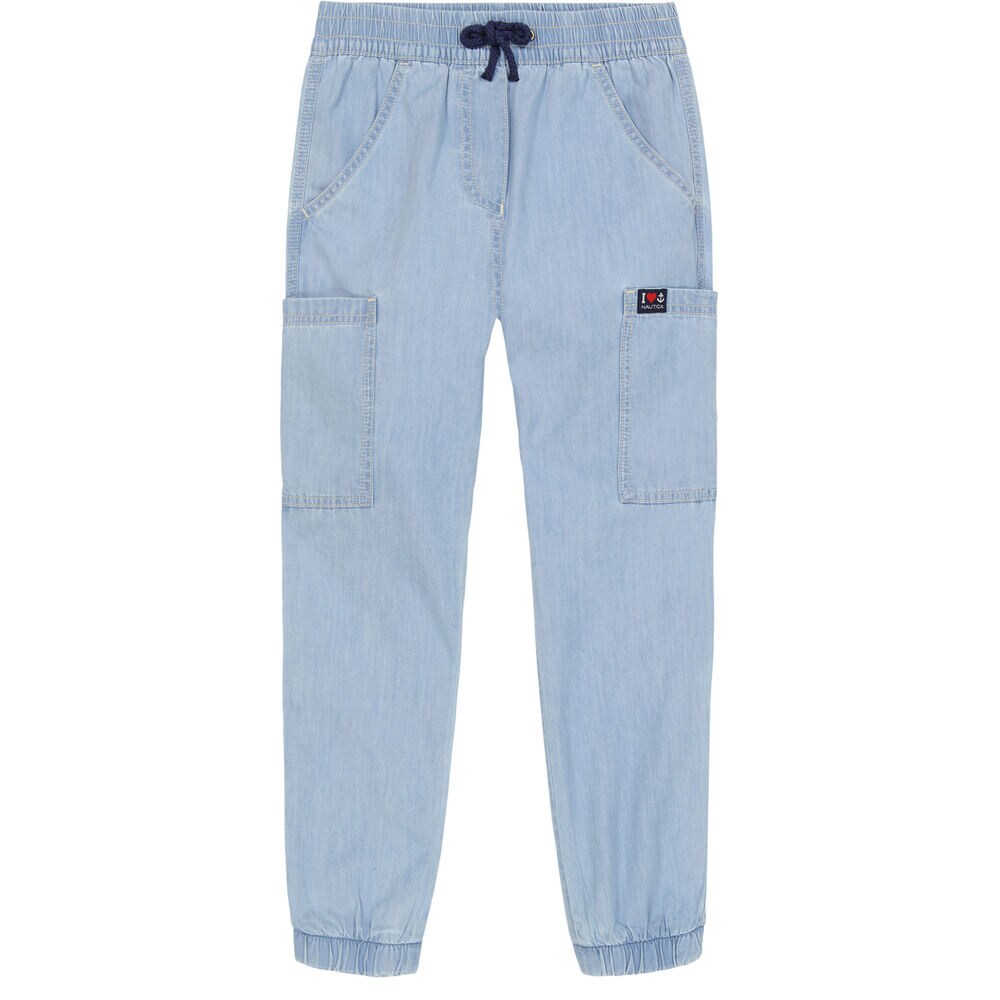 Little Girls' Denim Jogger Pant (4-6X),Green,large