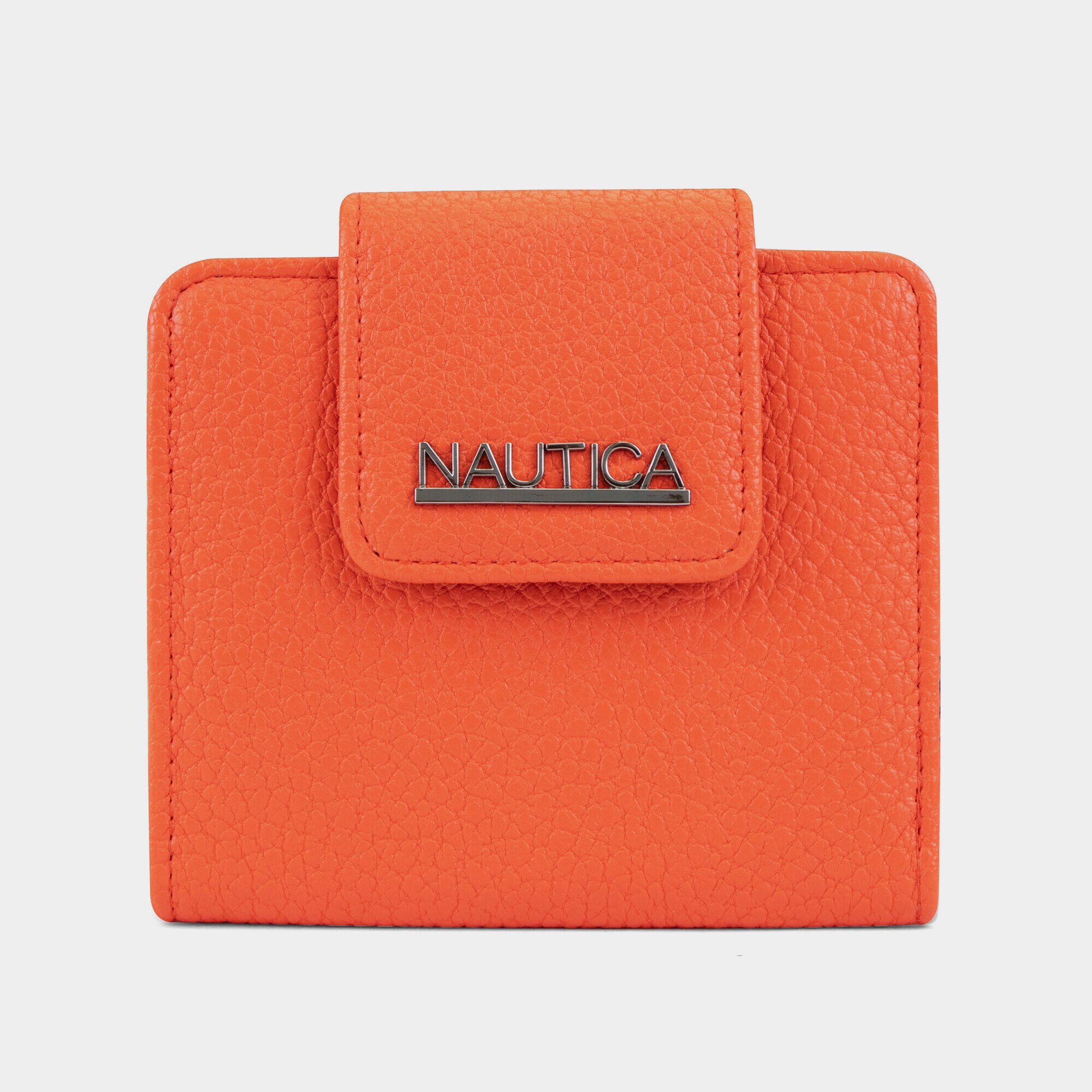 LOGO SNAP CARD CASE,Orange,large