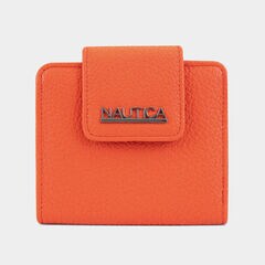 LOGO SNAP CARD CASE,Orange,large