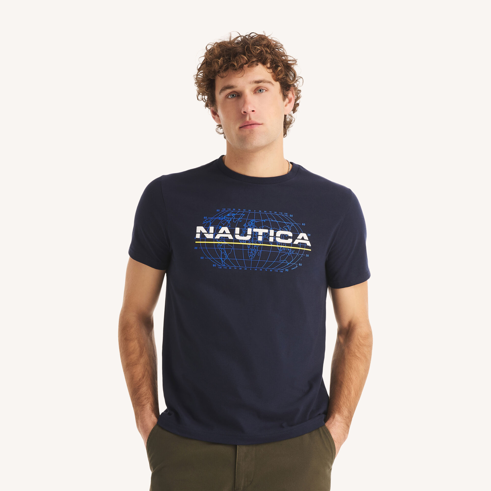 International Graphic T-Shirt,Stellar Blue Heather,large