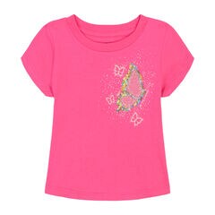 LITTLE GIRLS' BE THE CHANGE T-SHIRT (4-6x),Rogue Red,large