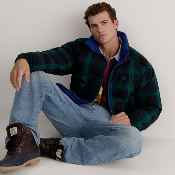 Reversible Color Blocked Puffer Jacket