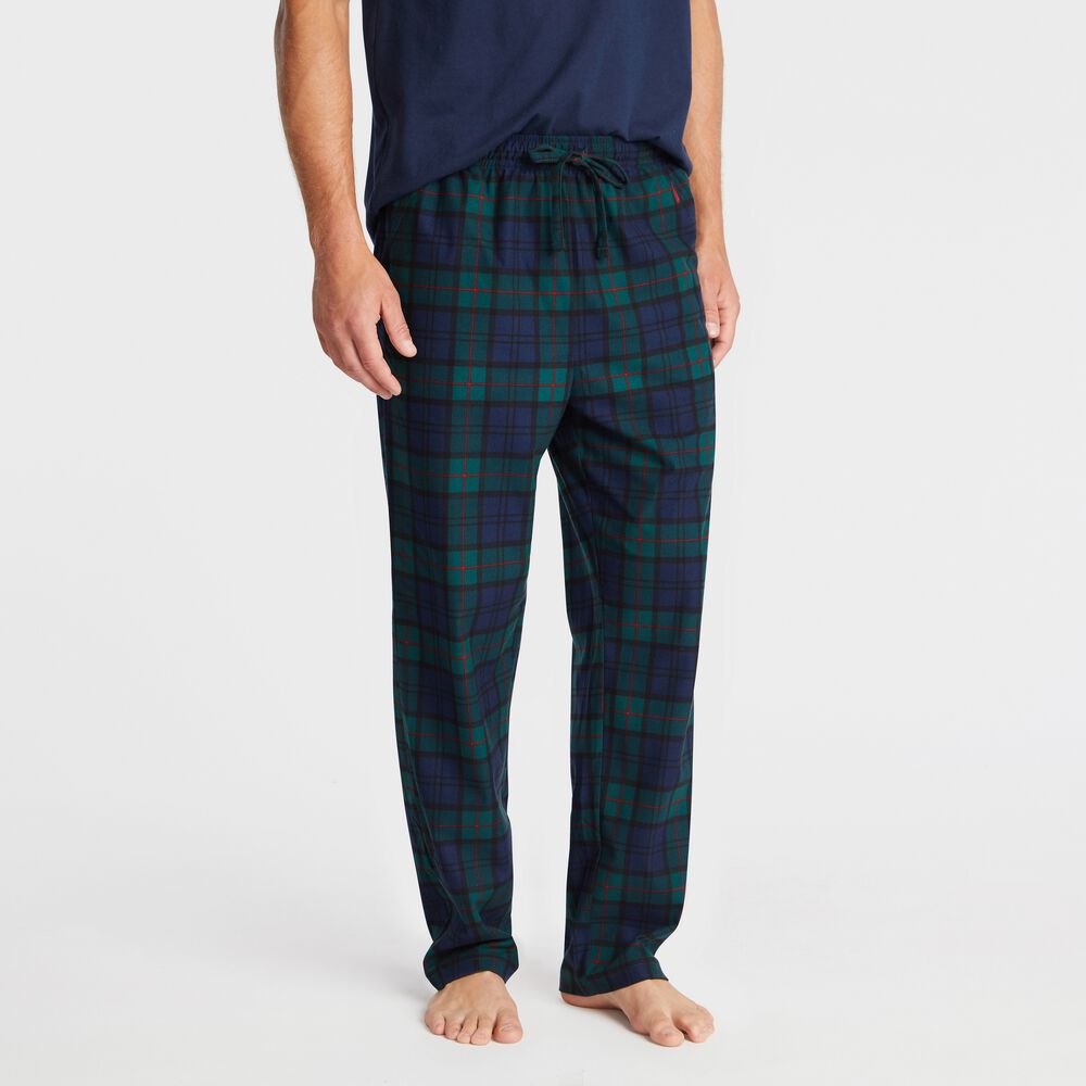 PLAID PAJAMA SET,Kelp Seas,large