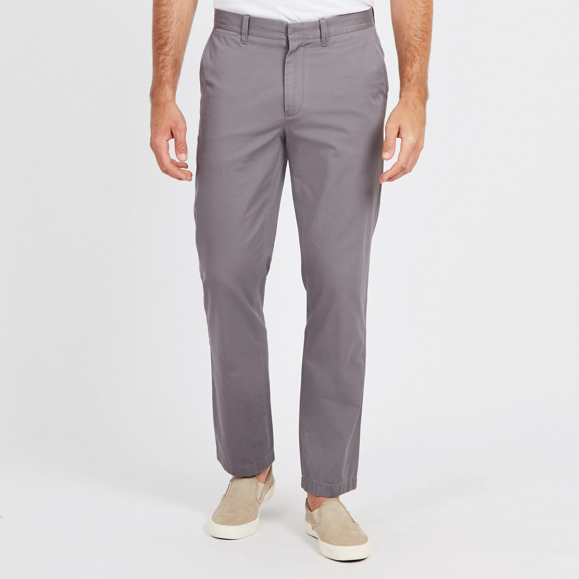 CLASSIC FIT BEDFORD CORD PANTS,Castlerock Grey,large