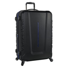 Vernon Bay Hardside Spinner Luggage in Black/Cobalt,True Black,large