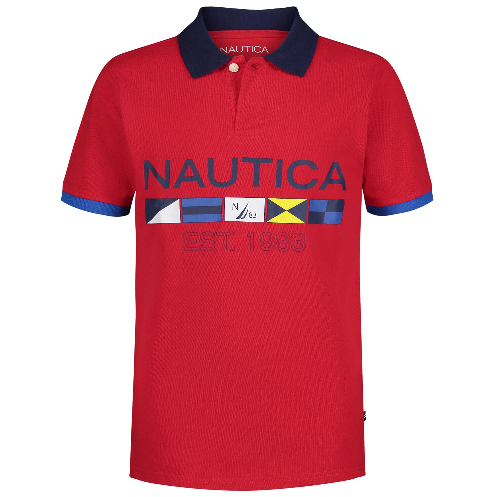 Boys' Signal Flag Polo (8-20),Melonberry,large