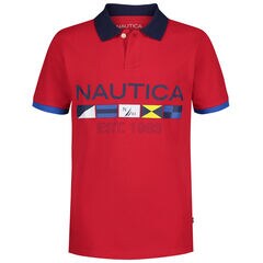 Boys' Signal Flag Polo (8-20),Melonberry,large