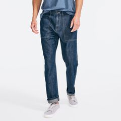 SUSTAINABLY CRAFTED RELAXED FIT UTILITY DENIM,Peacoat,large