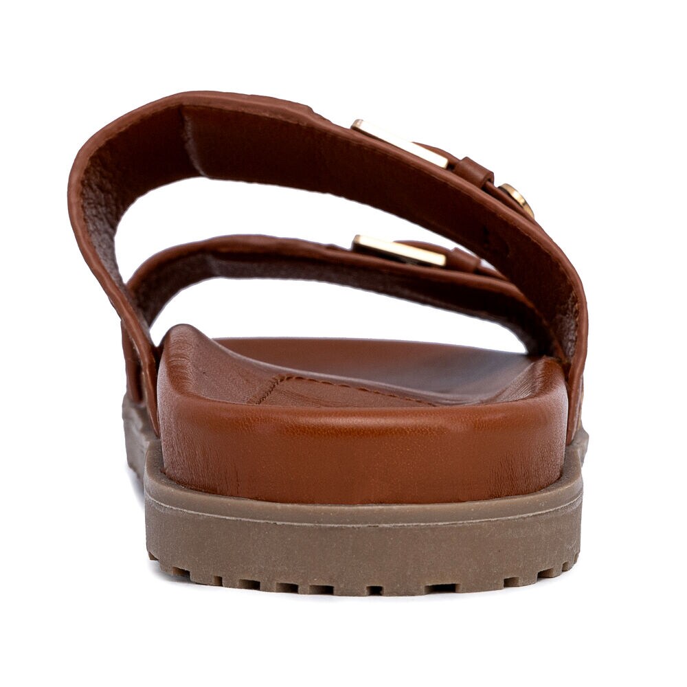 Slip-On Sandal,Dark Brown Heather,large