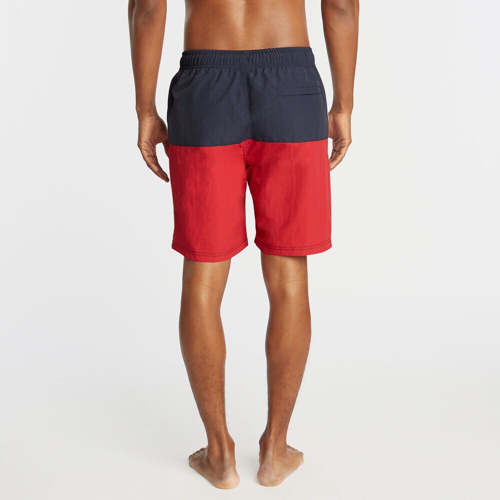 8" COLORBLOCK SWIM TRUNK,Nautica Red,large