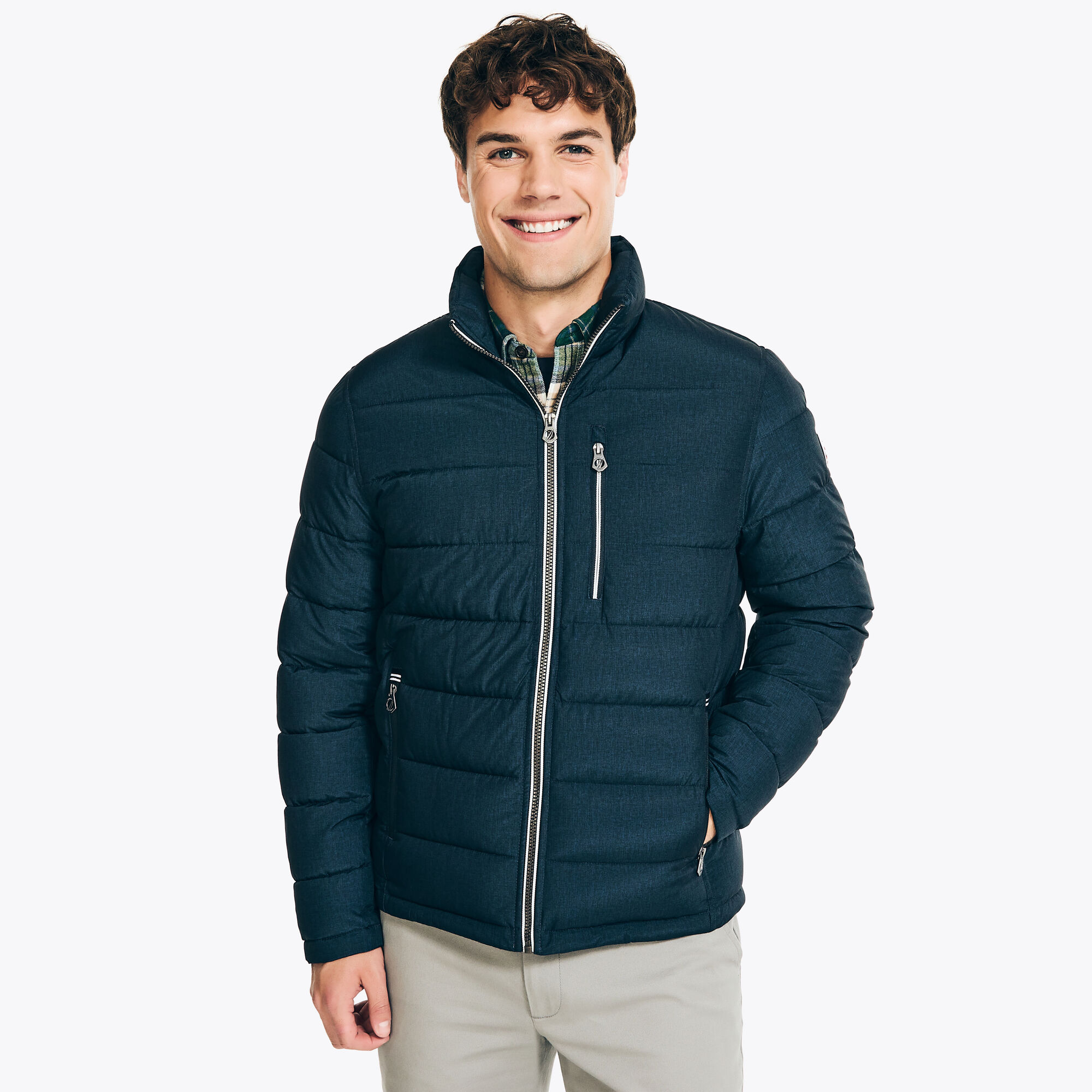 Full-Zip Jacket,Stellar Blue Heather,large