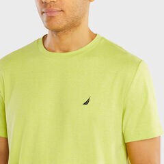 Crewneck Sleep T-Shirt,Tropic Lime,large
