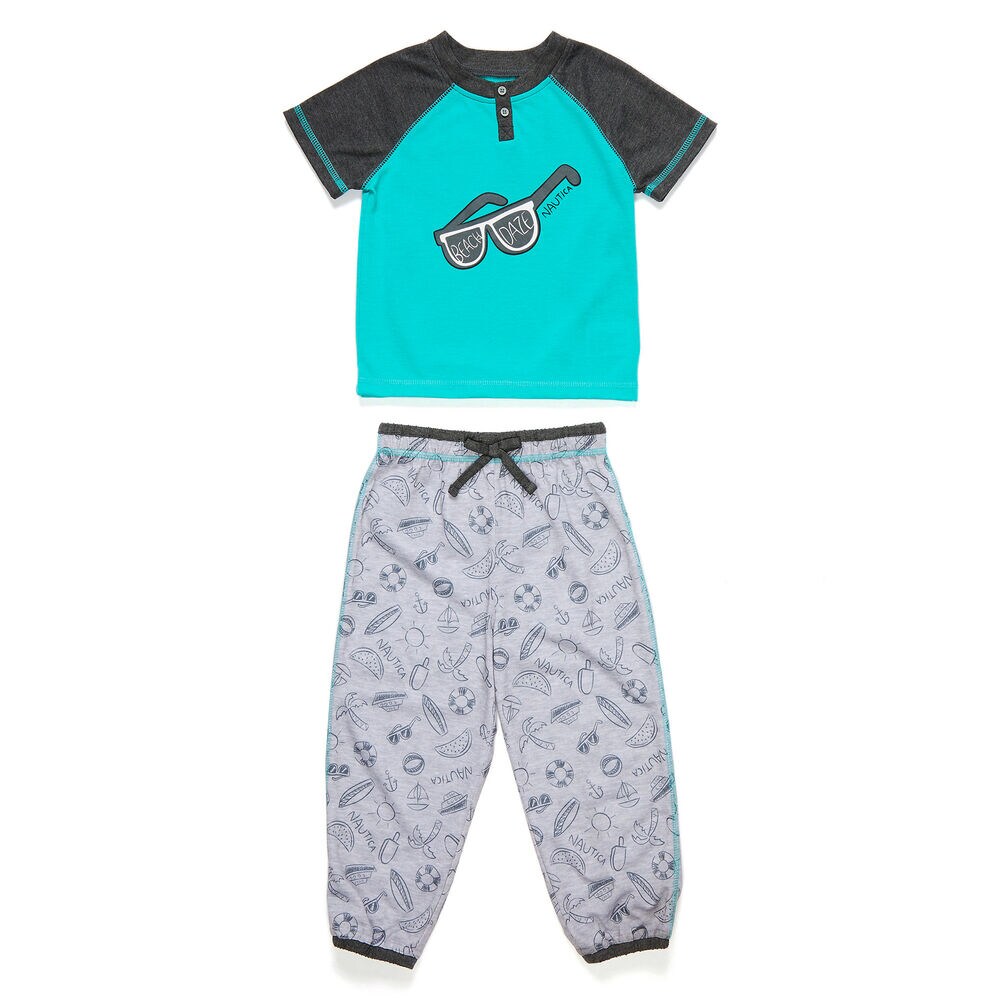 Toddler Boys' Made in the Shade PJ Pants Set (2T-4T),Big Sur Green,large
