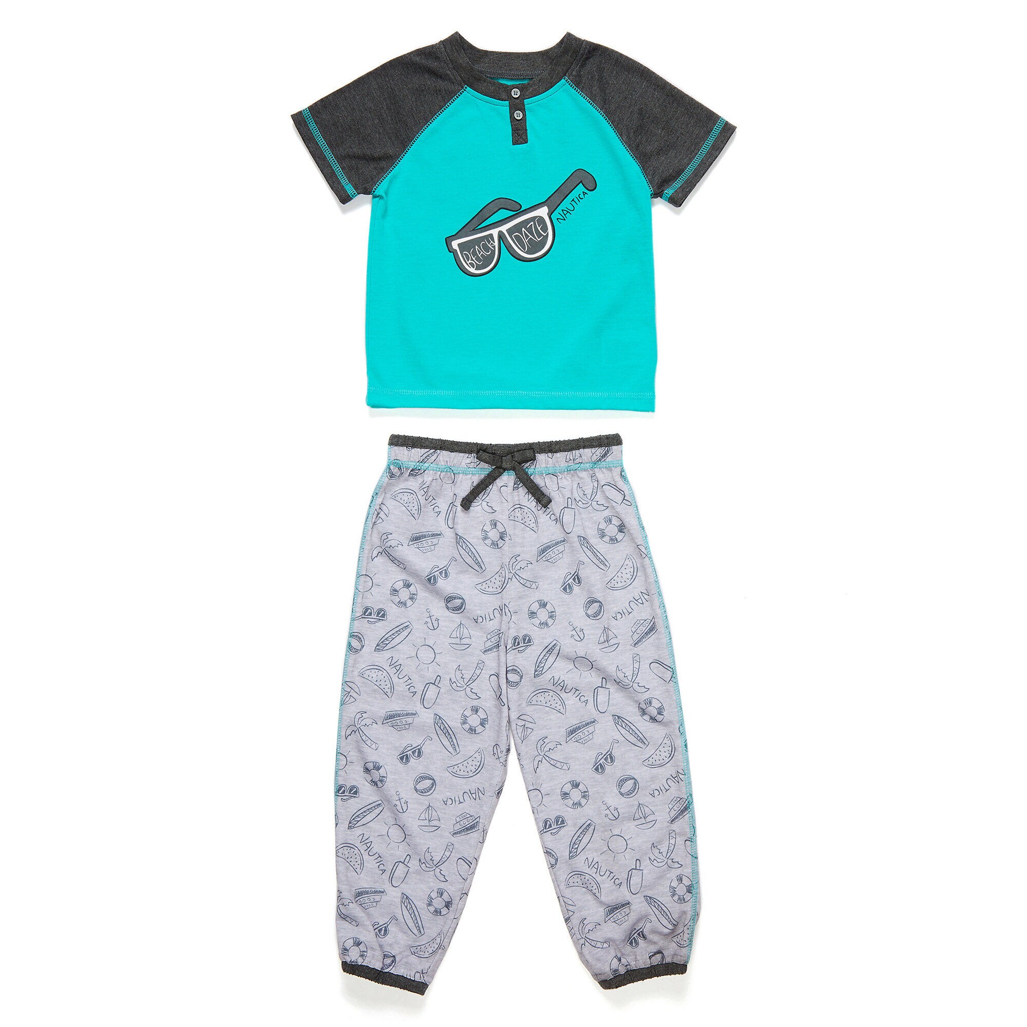 Toddler Boys' Made in the Shade PJ Pants Set (2T-4T),Big Sur Green,large