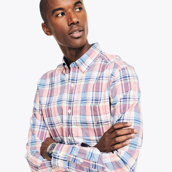 PLAID POPLIN SHIRT