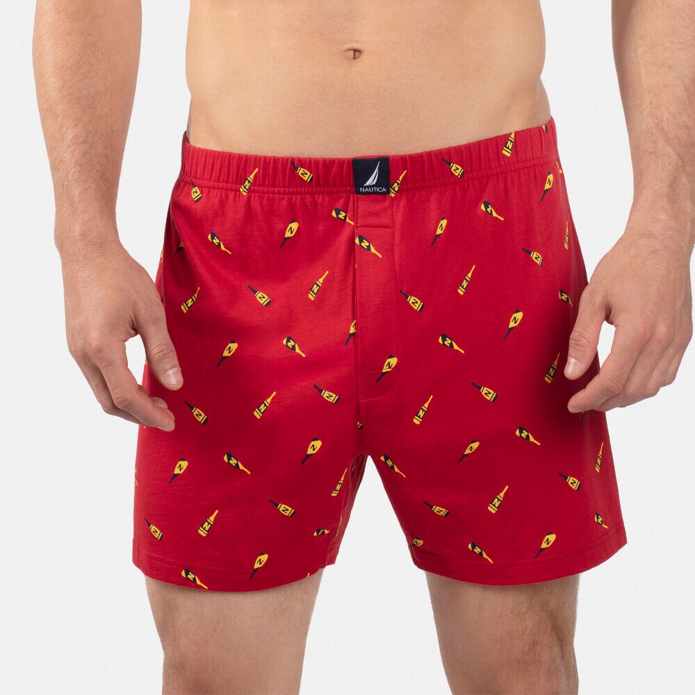 Knit Boxers,Nautica Red,large