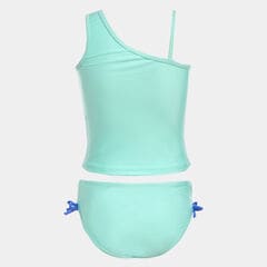 TODDLER GIRLS' PALM TREE PRINTED TANKINI SWIMSUIT (2T-4T),South Beach Aqua,large