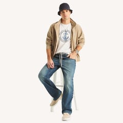 Modern Maritime Graphic T-Shirt,Bright White,large