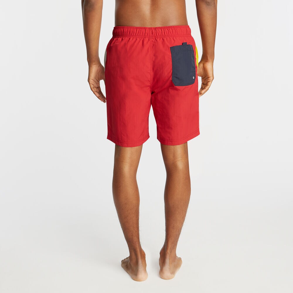 8" DIAGONAL PIECED QUICK-DRY SWIM,Nautica Red,large