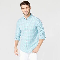CLASSIC FIT PLAID SHIRT,Bright Green,large