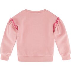 Little Girls' Fleece Star Sweatshirt (4-6X),Bow Burgundy,large