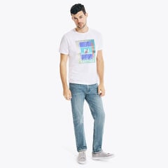 OCEAN GRAPHIC T-SHIRT,Bright White,large