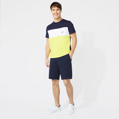 COLORBLOCK TEE,Navy,large