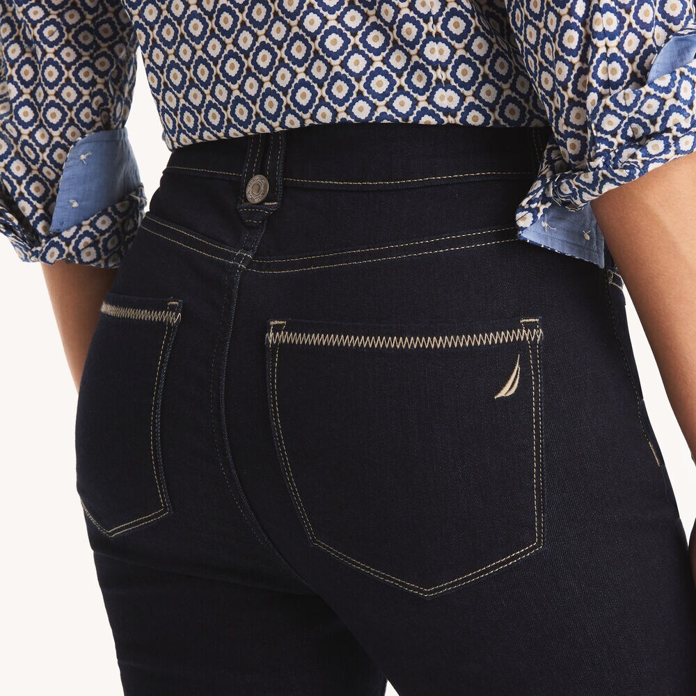 High-Rise Straight Denim,Ocean Depth Heather,large