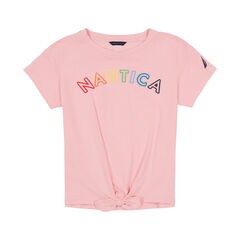 Toddler Girls' Tie-Front T-Shirt (2T-4T),Watermelon,large