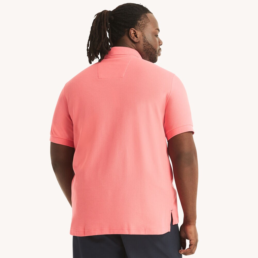 Big & Tall Classic Fit Deck Polo,Teaberry,large
