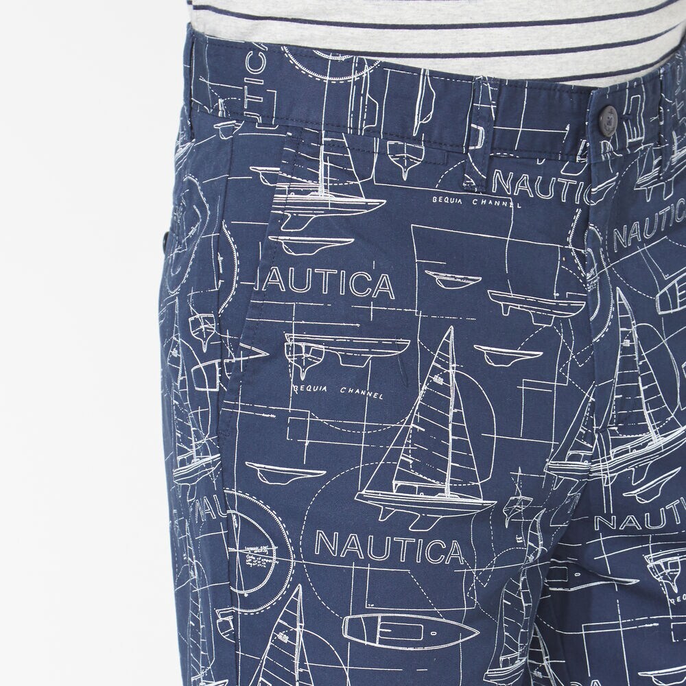 9.5" SCHEMATIC PRINT SHORT,Navy,large