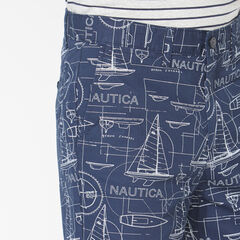 9.5" SCHEMATIC PRINT SHORT,Navy,large